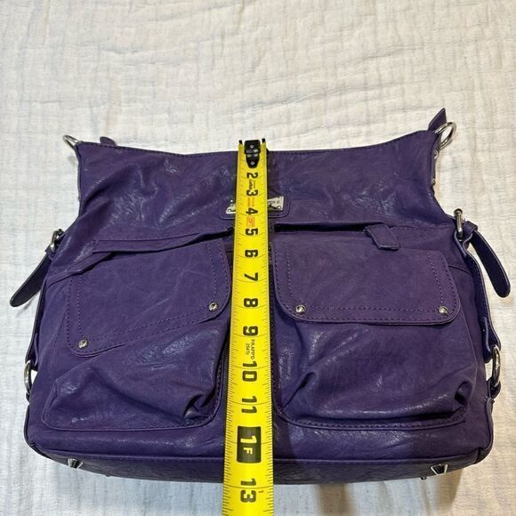 Kelly Moore Camera Bag The Libby Shoulder Bag Purple with Purple Lining - Picture 11 of 11